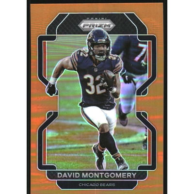 2021 Panini Prizm Prizms Orange #160 David Montgomery