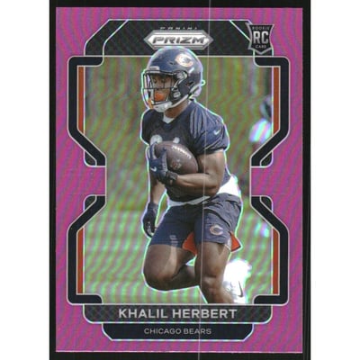 2021 Panini Prizm Prizms Pink #425 Khalil Herbert