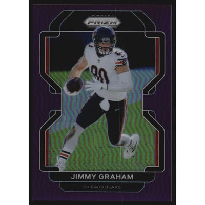 2021 Panini Prizm Prizms Purple #159 Jimmy Graham