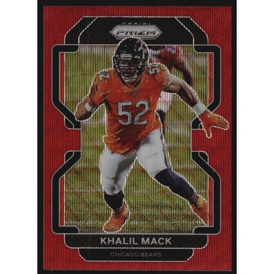 2021 Panini Prizm Prizms Red Wave #163 Khalil Mack