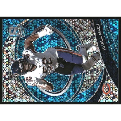 2021 Panini Spectra Neon Blue #18 Khalil Mack