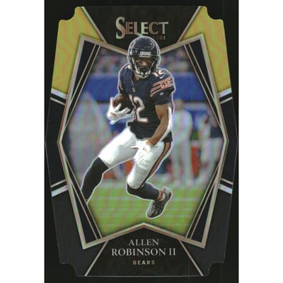 2021 Select Prizm Black and Gold Die Cut #108 Allen Robinson II