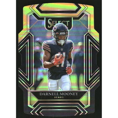 2021 Select Prizm Black and Gold Die Cut #208 Darnell Mooney