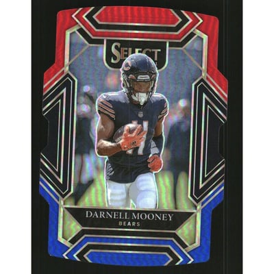 2021 Select Prizm Red and Blue Die Cut #208 Darnell Mooney