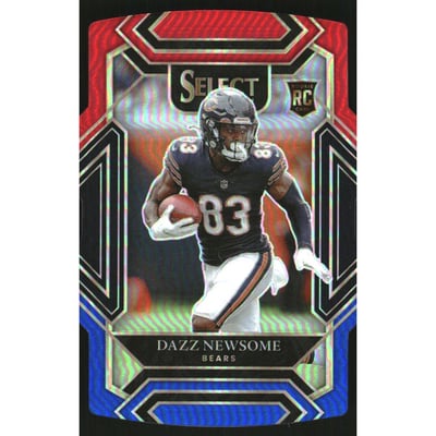 2021 Select Prizm Red and Blue Die Cut #298 Dazz Newsome
