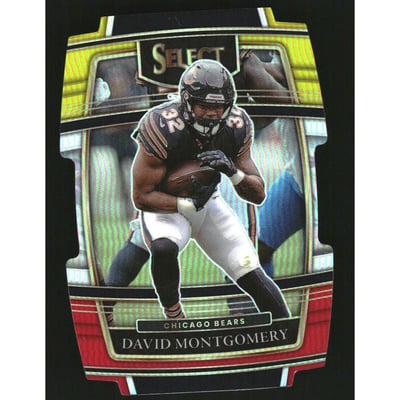 2021 Select Prizm Red and Yellow Die Cut #8 David Montgomery