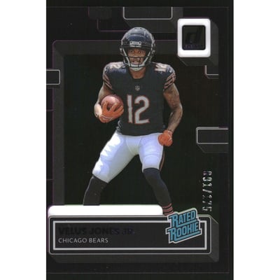 2022 Clearly Donruss Purple #80 Velus Jones Jr. RR