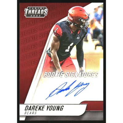 2022 Panini Chronicles Draft Picks Threads Rookie Signatures #20 Dareke Young