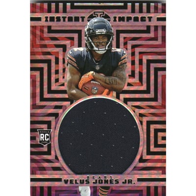 2022 Panini Illusions Instant Impact Jerseys #19 Velus Jones Jr.