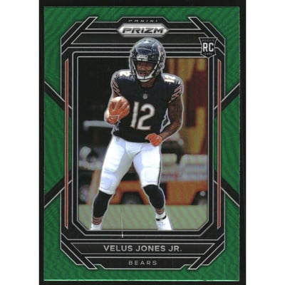 2022 Panini Prizm Prizms Green #332 Velus Jones Jr.