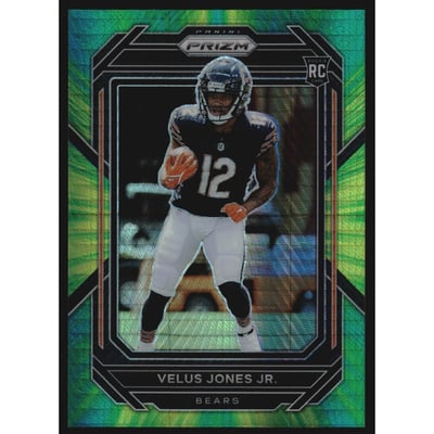 2022 Panini Prizm Prizms Hyper #332 Velus Jones Jr.