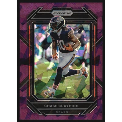 2022 Panini Prizm Prizms Purple Ice #247 Chase Claypool