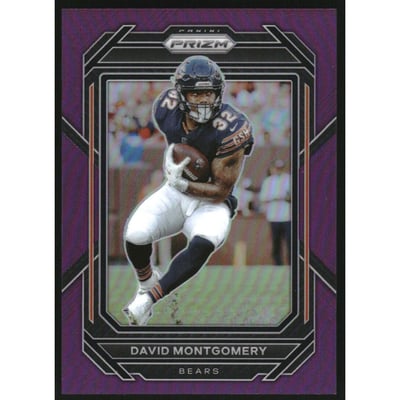 2022 Panini Prizm Prizms Purple #48 David Montgomery
