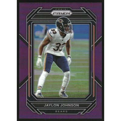 2022 Panini Prizm Prizms Purple #53 Jaylon Johnson