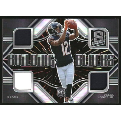 2022 Panini Spectra Building Blocks Materials Hyper #25 Velus Jones Jr.