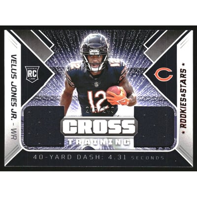 2022 Rookies and Stars Cross Training Materials #36 Velus Jones Jr.