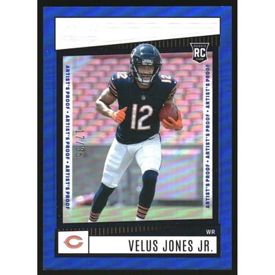 2022 Score Artist's Proof #395 Velus Jones Jr.