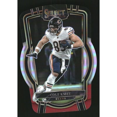 2022 Select Prizm Black and Red Die Cut #285 Cole Kmet