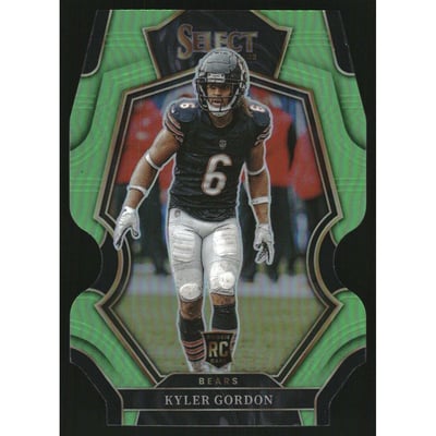 2022 Select Prizm Neon Green Die Cut #118 Kyler Gordon