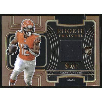 2022 Select Rookie Swatches Prizm Copper #16 Velus Jones Jr.