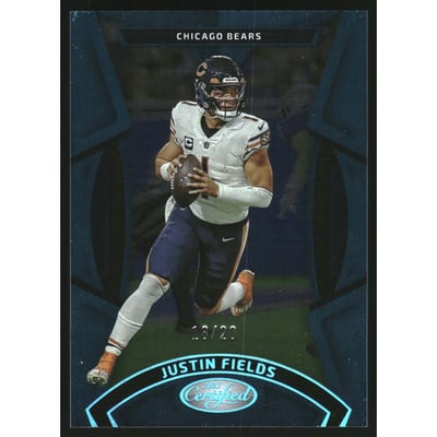 2023 Certified Mirror Teal FOTL #80 Justin Fields