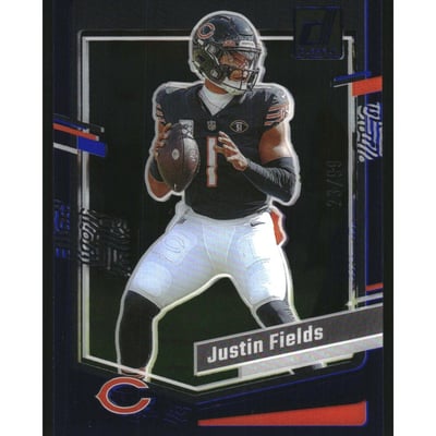 2023 Clearly Donruss Blue #10 Justin Fields