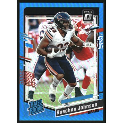 2023 Donruss Optic Aqua #217 Roschon Johnson RR