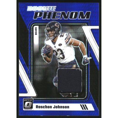 2023 Donruss Optic Rookie Phenoms Jerseys Blue Hyper #32 Roschon Johnson