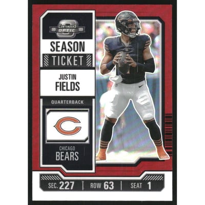 2023 Panini Contenders Optic Red #9 Justin Fields
