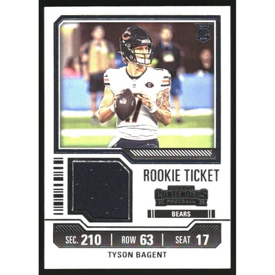 2023 Panini Contenders Rookie Ticket Swatches #34 Tyson Bagent