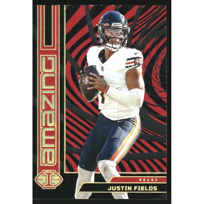 2023 Panini Illusions Amazing Red #10 Justin Fields