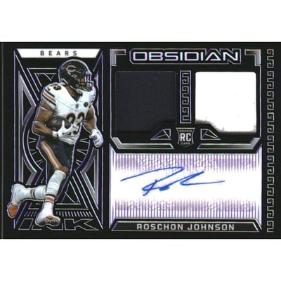 2023 Panini Obsidian Rookie Jersey Ink Electric Etch Purple #36 Roschon Johnson