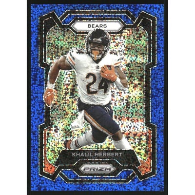 2023 Panini Prizm Prizms Blue Sparkle #51 Khalil Herbert