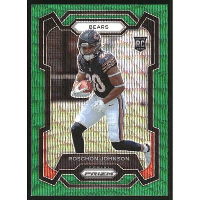 2023 Panini Prizm Prizms Green Wave #314 Roschon Johnson