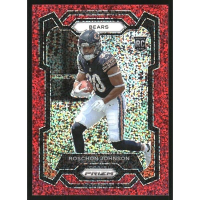 2023 Panini Prizm Prizms Red Sparkle #314 Roschon Johnson