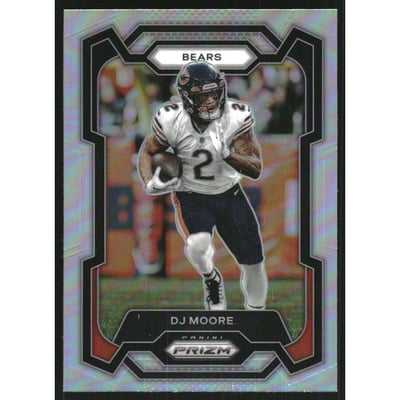 2023 Panini Prizm Prizms Silver #47 D.J. Moore