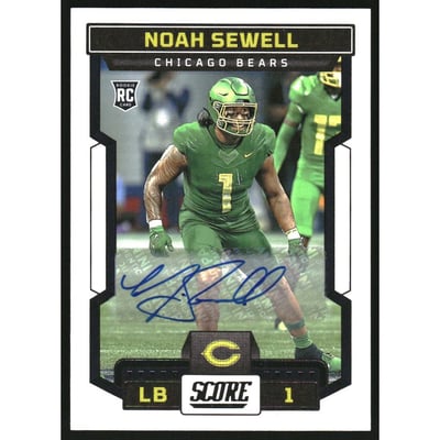 2023 Score Signatures #396 Noah Sewell