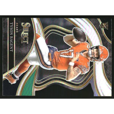 2023 Select Prizm Black and Green Die Cut #208 Tyson Bagent