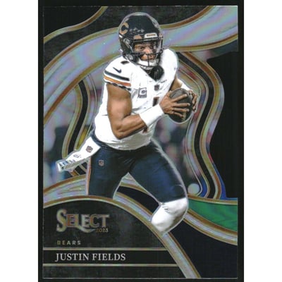 2023 Select Prizm Black and Green Die Cut #249 Justin Fields