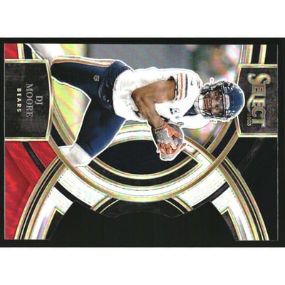 2023 Select Prizm Black and Red Die Cut #159 D.J. Moore