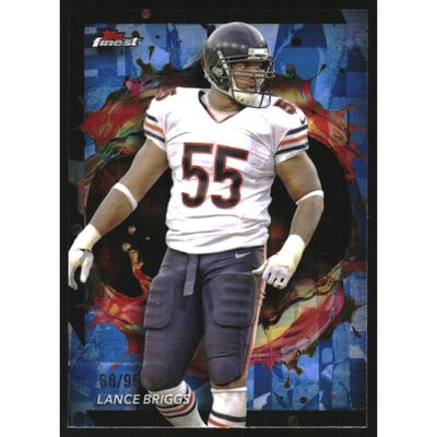 2024 Finest Blue Refractors #298 Lance Briggs