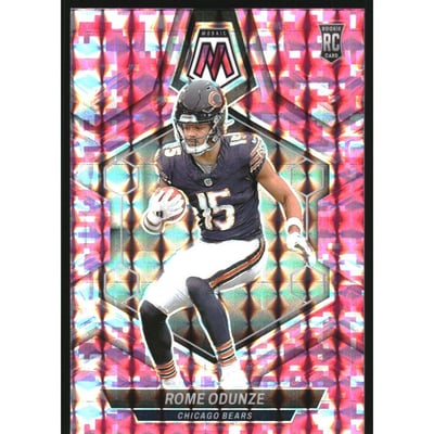 2024 Panini Mosaic Mosaic Camo Pink #309 Rome Odunze