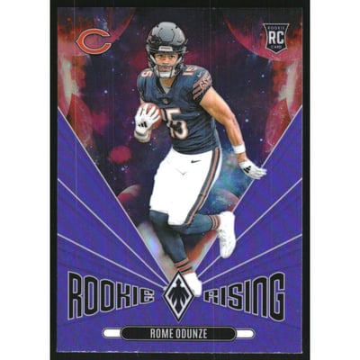 2024 Panini Phoenix Rookie Rising Purple #4 Rome Odunze