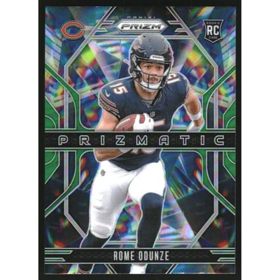 2024 Panini Prizm Prizmatic Prizms Green #9 Rome Odunze