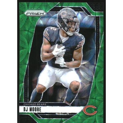 2024 Panini Prizm Prizms Green Scope #48 D.J. Moore