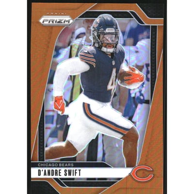 2024 Panini Prizm Prizms Orange #47 D'Andre Swift