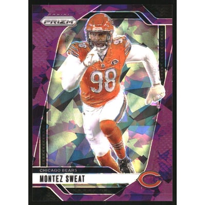 2024 Panini Prizm Prizms Purple Ice #50 Montez Sweat