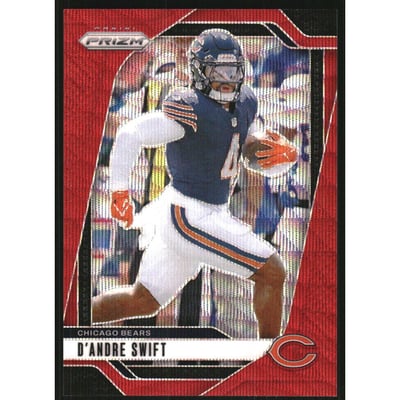 2024 Panini Prizm Prizms Red Wave #47 D'Andre Swift