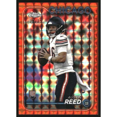 2024 Topps Chrome Orange Geometric Refractors #249 Austin Reed