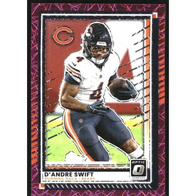 2025 Donruss Optic Pink Velocity #154 D'Andre Swift